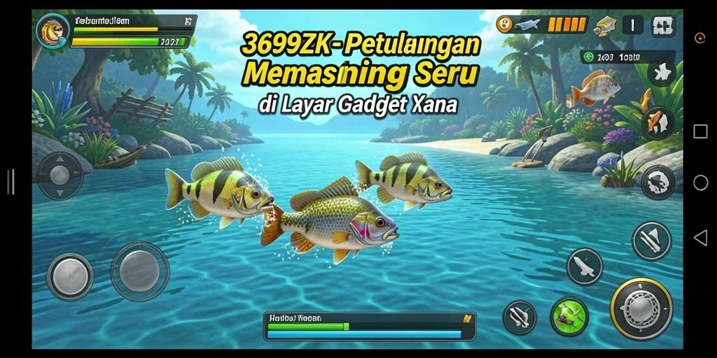Screenshot gameplay <strong>369ZK</strong> menampilkan keseruan saat memancing ikan besar.