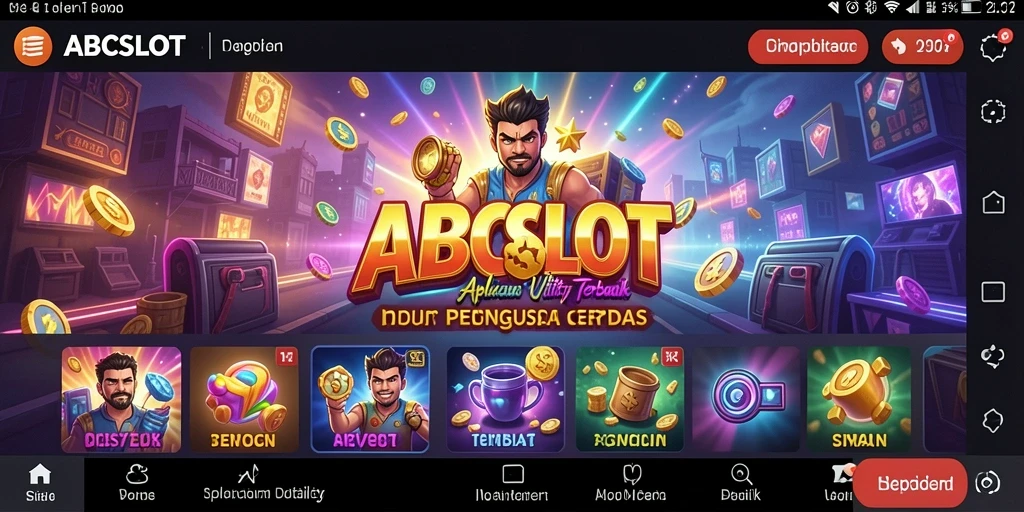 Screenshot ABCSLOT menampilkan berbagai fitur Utility yang bermanfaat.
