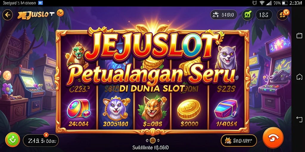 Gameplay JEJUSLOT yang penuh warna dan menegangkan.