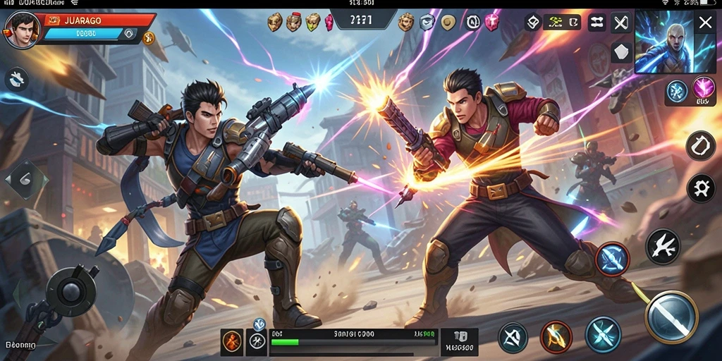 Tampilan superior gameplay JUARAGO dengan aksi mendebarkan dan grafis yang memukau.