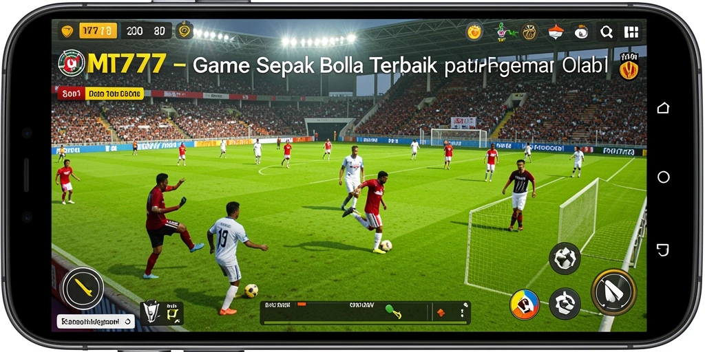 Tampilan gameplay MT777 yang menegangkan dan realistis di lapangan sepak bola.