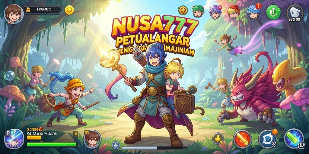 Tangkapan layar menampilkan aksi gameplay anime yang seru dan penuh warna.