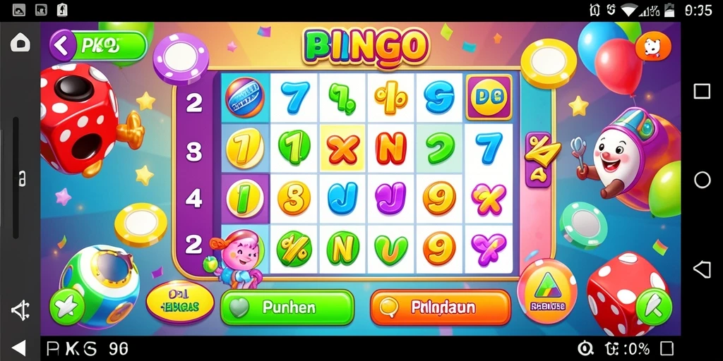 Tampilan gameplay Bingo yang menyenangkan dan interaktif dari PK95.