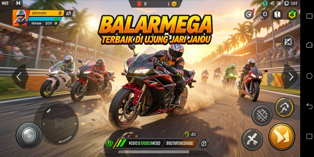 Gameplay PUTARMEGA yang penuh aksi dan menantang.